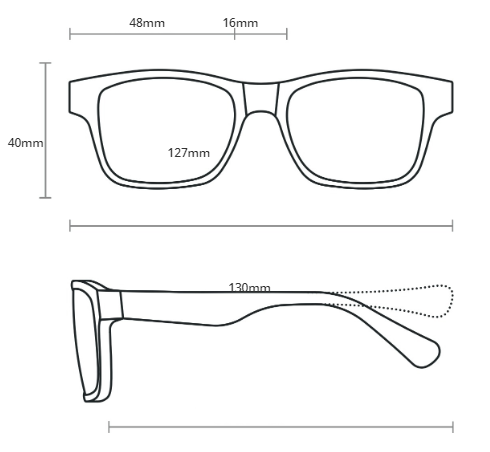 Armação Ray Ban Infantil  1591 3807 48